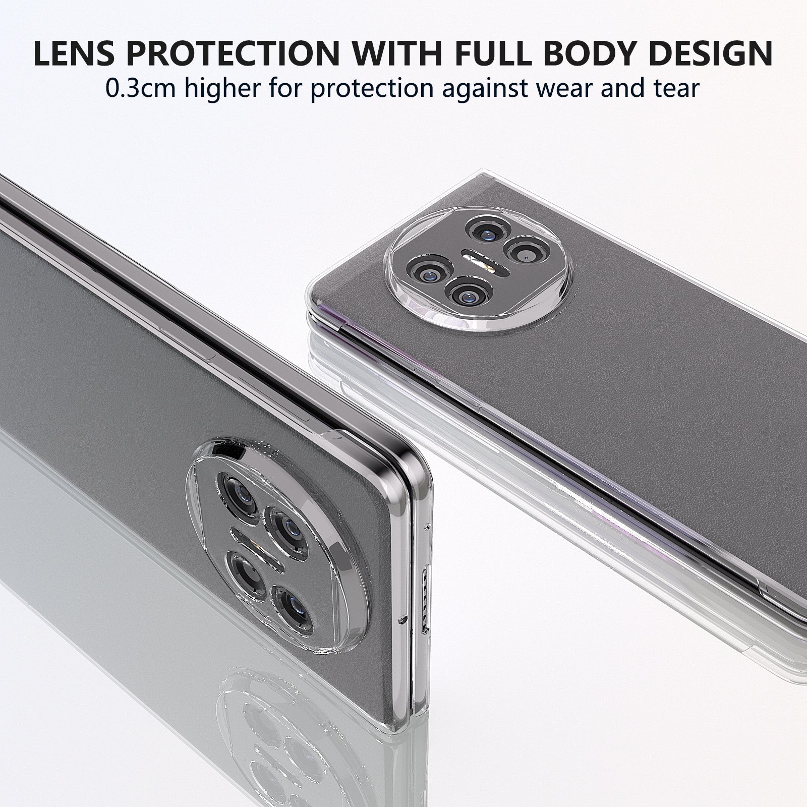 For Huawei Mate X5 Folding Phone Case Hard PC Clear Phone Protective Cover