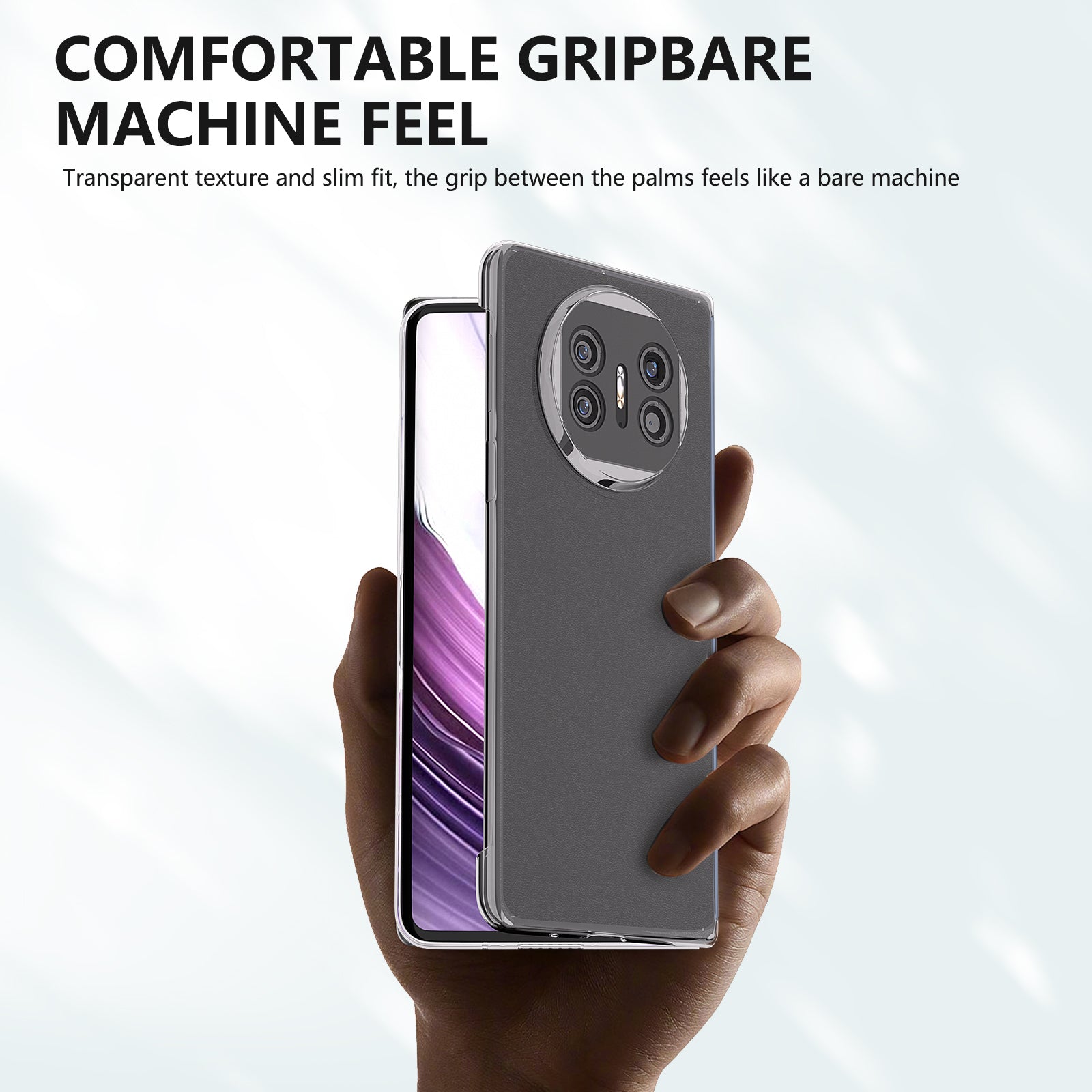 For Huawei Mate X5 Folding Phone Case Hard PC Clear Phone Protective Cover