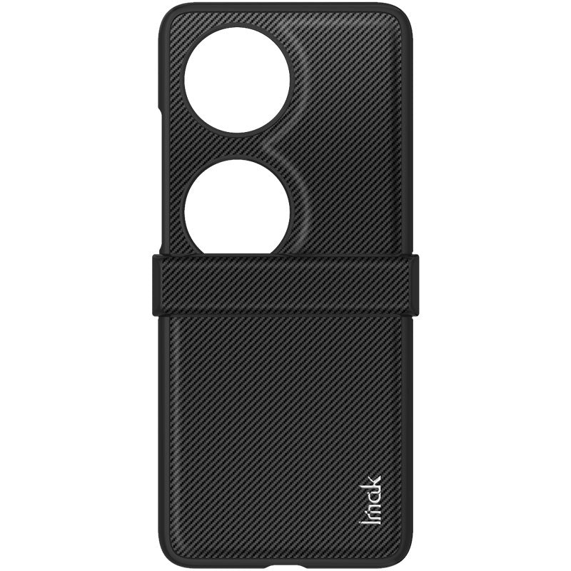 IMAK Ruiyi Series for Huawei Pocket 2 Phone Case Leather+PC Cover Carbon Fiber Texture