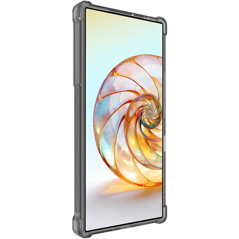 IMAK TPU Case for ZTE nubia Z60 Ultra Anti-drop Phone Cover Airbag Protection - Transparent Black