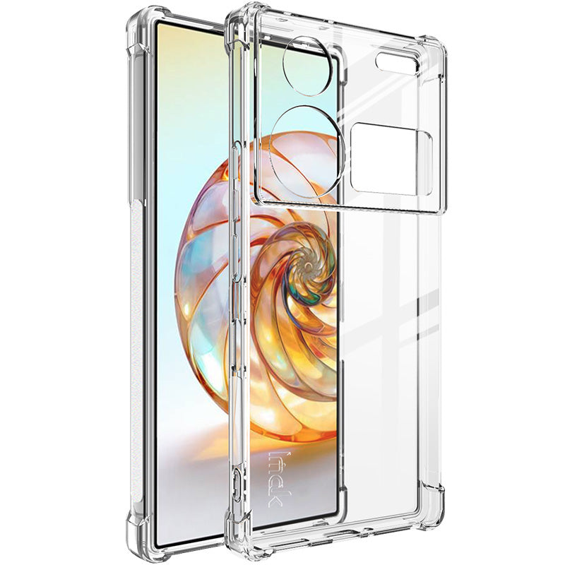 IMAK TPU Case for ZTE nubia Z60 Ultra Anti-drop Phone Cover Airbag Protection - Transparent Black