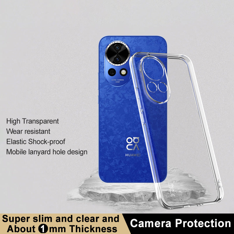 IMAK UX-5 Series for Huawei nova 12 5G Clear TPU Case Ultra Thin Phone Cover (Slim Style)
