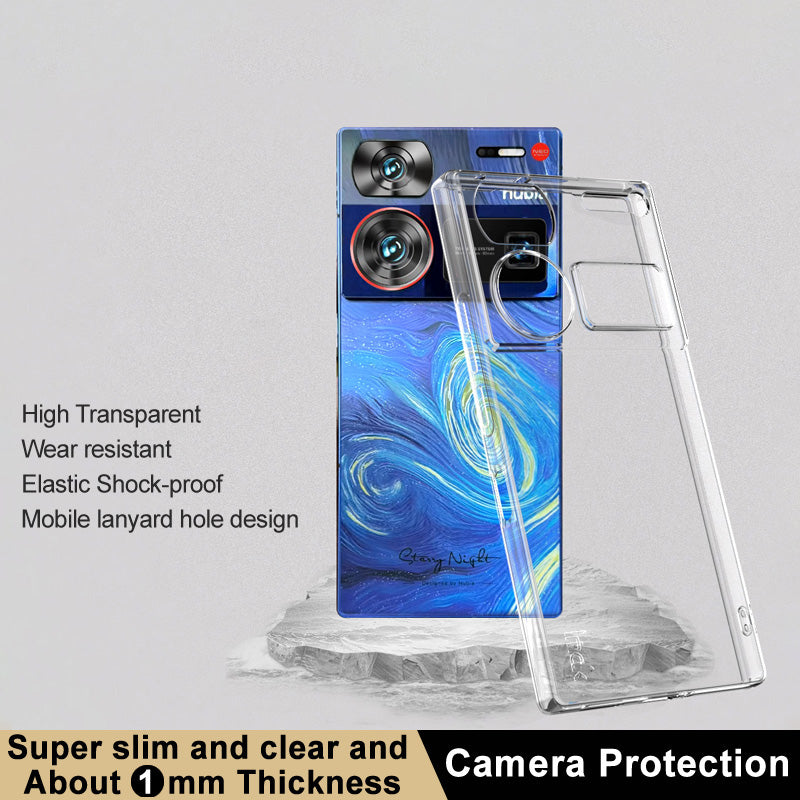 IMAK UX-5 Series for ZTE nubia Z60 Ultra Clear TPU Case Phone Back Cover (Slim Style)