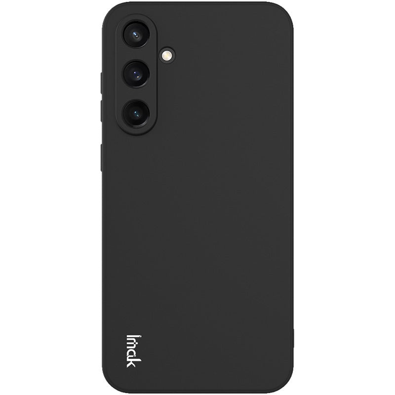 IMAK UC-4 Series for Samsung Galaxy S23 FE TPU Case Straight Edge Phone Back Cover - Black
