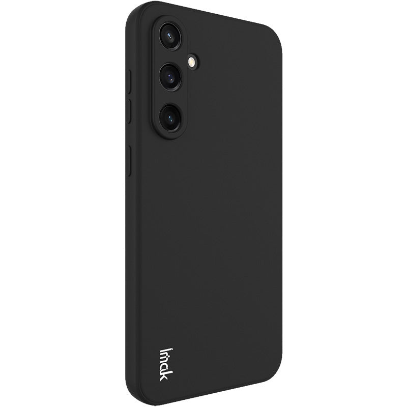 IMAK UC-4 Series for Samsung Galaxy S23 FE TPU Case Straight Edge Phone Back Cover - Black