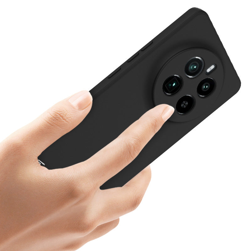 IMAK UC-4 Series for Realme GT5 Pro 5G TPU Case Protective Phone Cover Straight Edge - Black