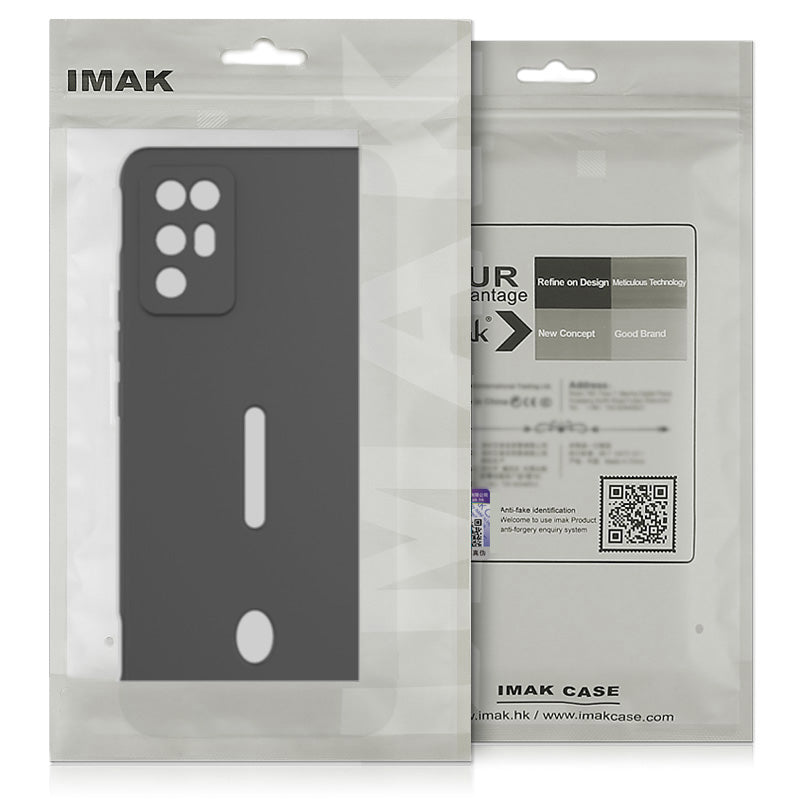 IMAK UC-4 Series for Realme GT5 Pro 5G TPU Case Protective Phone Cover Straight Edge - Black