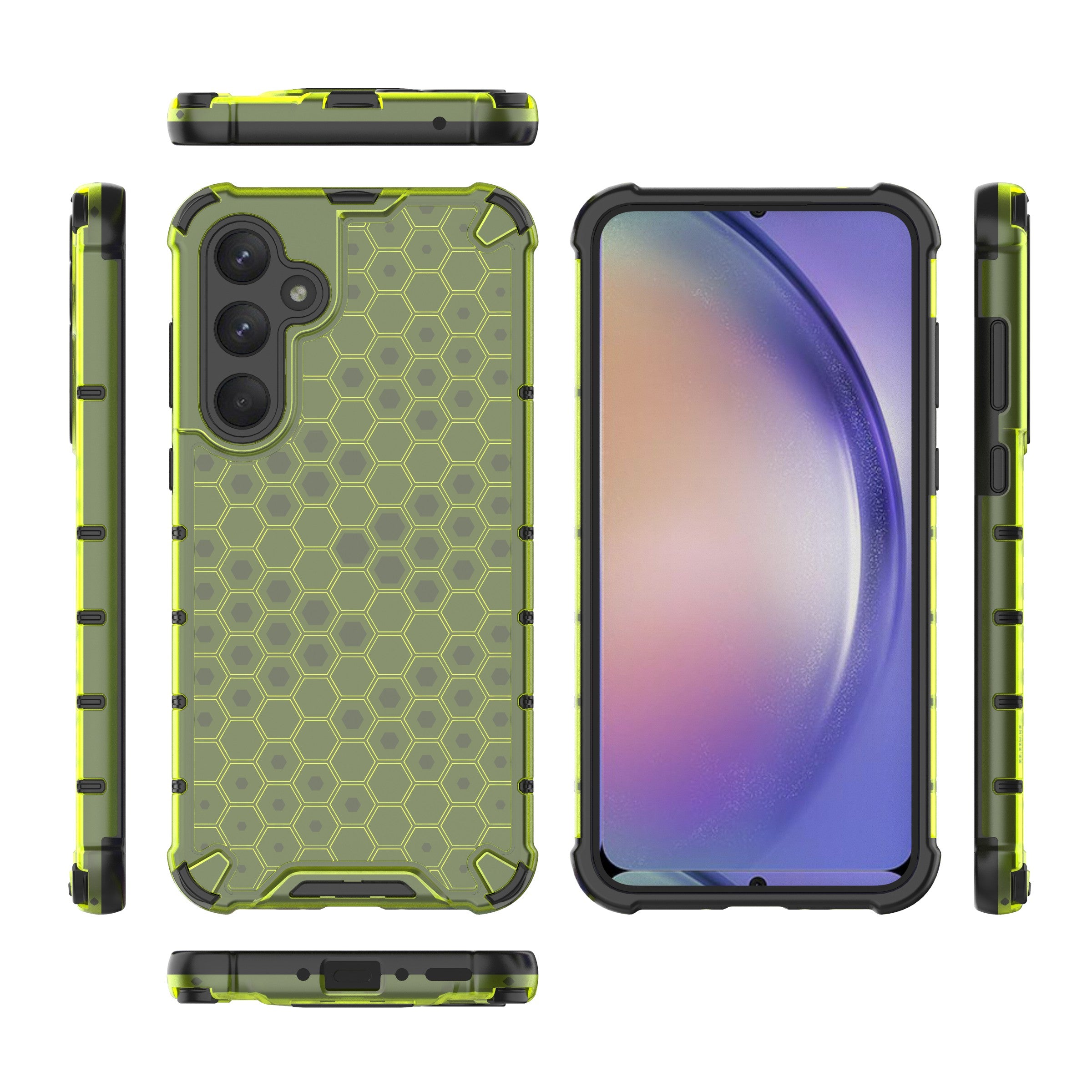 Phone Shell for Samsung Galaxy A35 5G Case Shockproof Mobile Phone Cover - Green