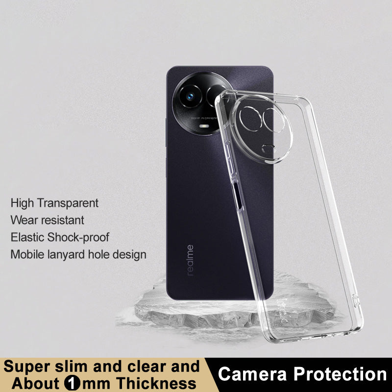 IMAK UX-5 Series For Realme V50s 5G / V50 5G Cell Phone Case Clear Soft TPU Cover (Slim Style)