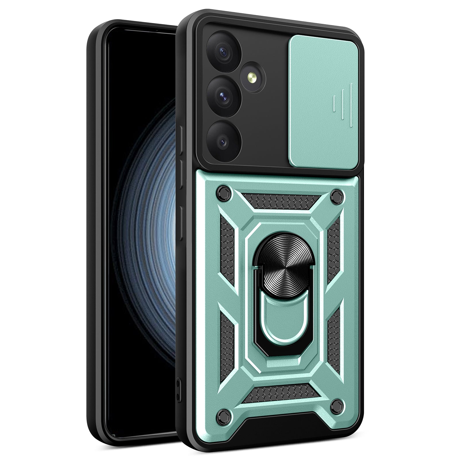 For Samsung Galaxy A35 5G Case Slim-Fit PC+TPU Kickstand Protective Back Shell - Rose Gold