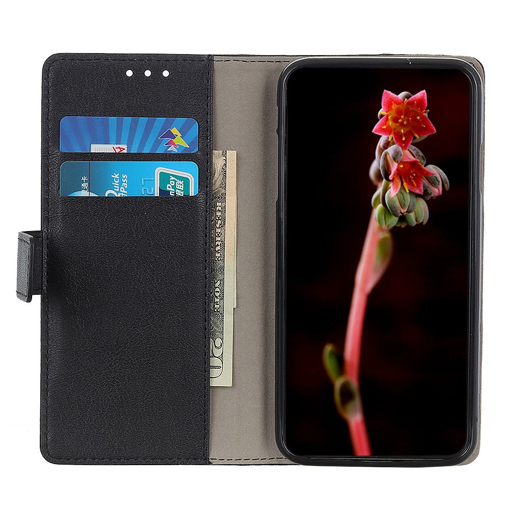 Phone Cover for Samsung Galaxy Xcover7 Case Anti-Scratch Wallet Stand Phone Shell - Black
