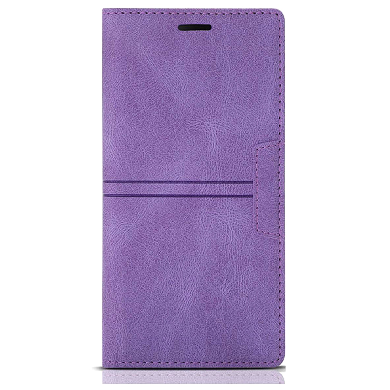 For Samsung Galaxy A55 5G Cell Phone Case Anti-drop Wallet Leather Shockproof Stand Cover - Purple