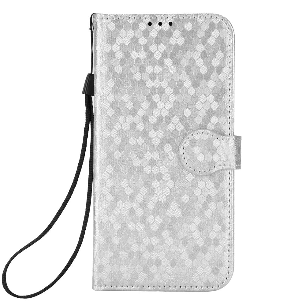 For Transsion Tecno Spark 20 Pro Cell Phone Case PU Leather Imprinted Wallet Shockproof Stand Cover - Silver