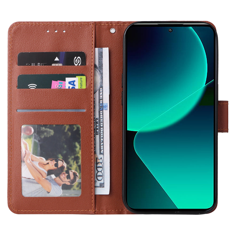 For Xiaomi 13T / 13T Pro / Redmi K60 Ultra Case Leather Wallet Phone Cover with Folding Stand