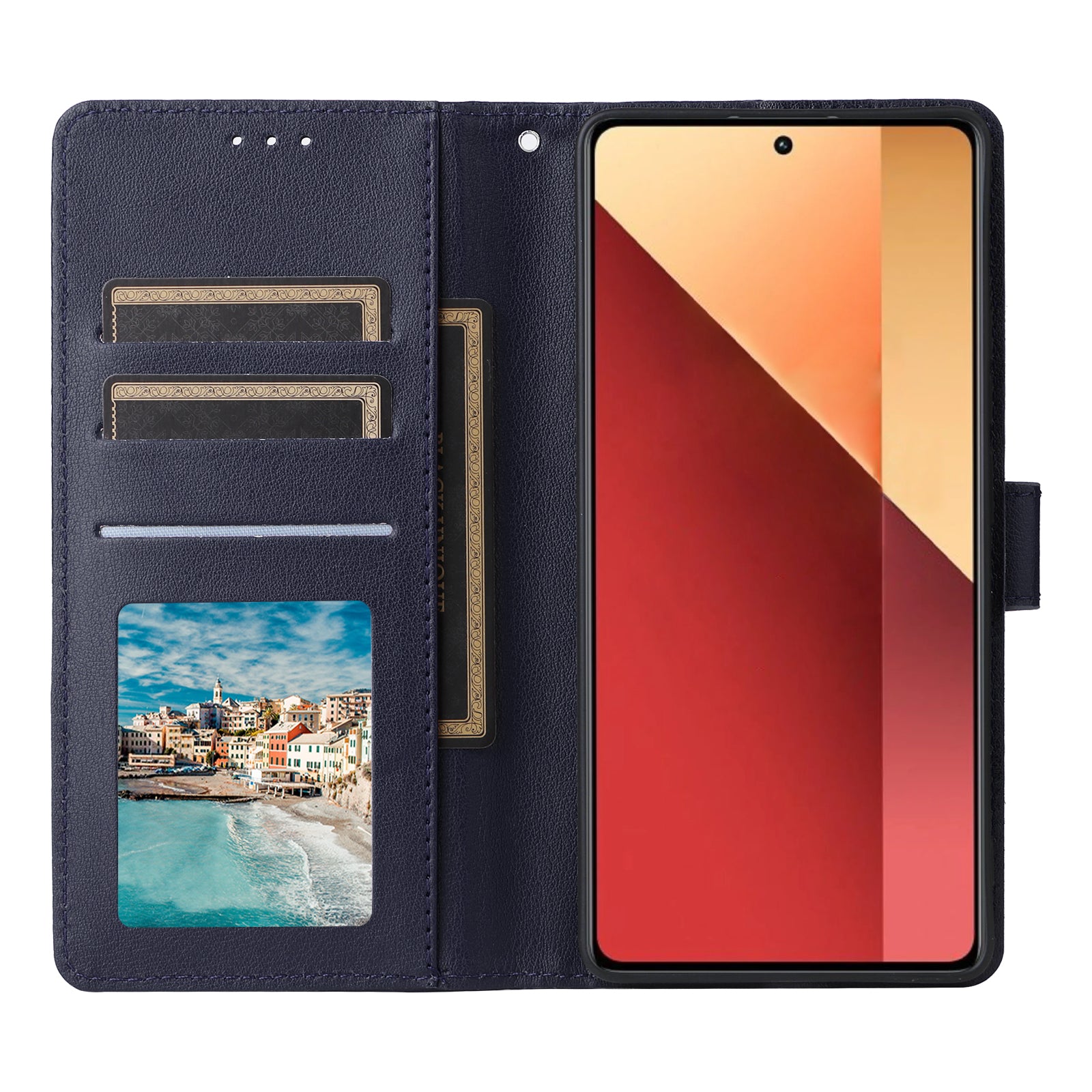For Xiaomi Redmi Note 13 Pro 4G / Poco M6 Pro 4G Leather Case Card Slots Phone Stand Cover