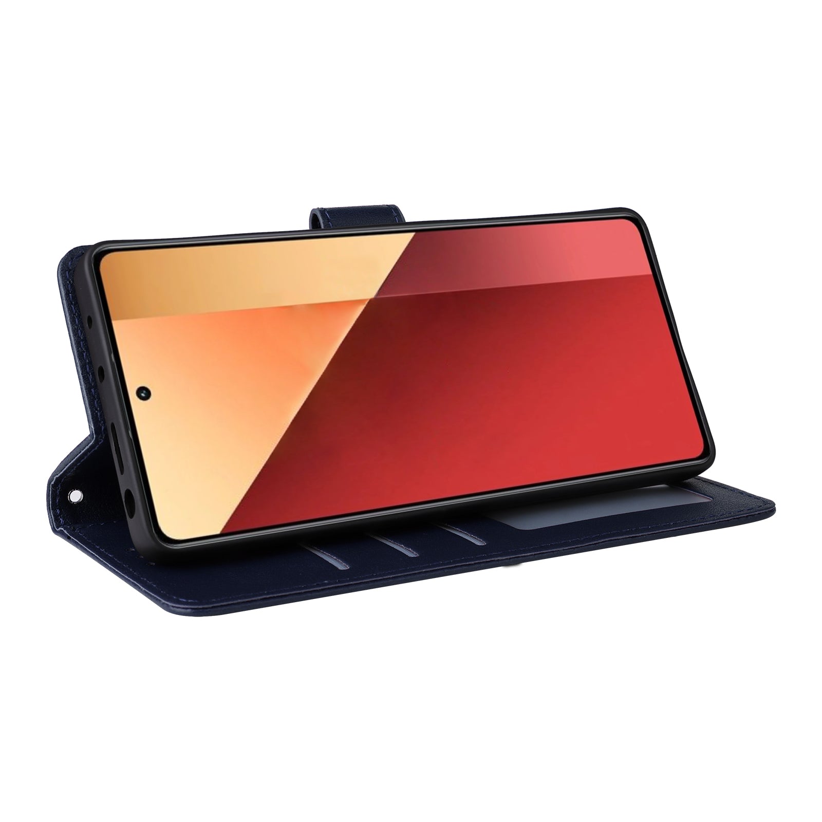 For Xiaomi Redmi Note 13 Pro 4G / Poco M6 Pro 4G Leather Case Card Slots Phone Stand Cover