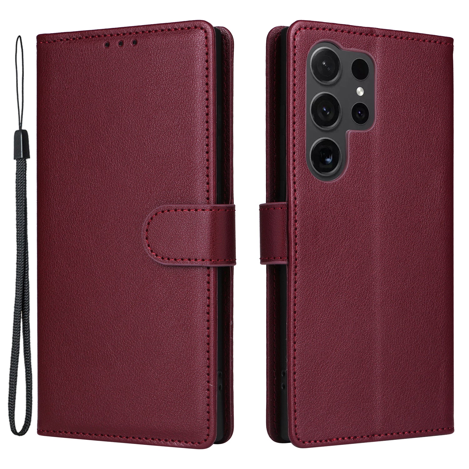 For Samsung Galaxy S24 Ultra Case Card Slots Wallet Leather Protective Phone Cover