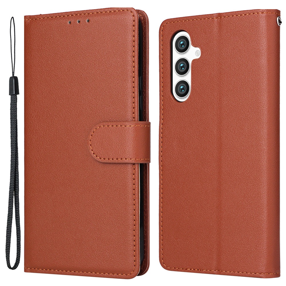 For Samsung Galaxy S24 Case PU Leather Wallet Phone Cover Magnetic Clasp