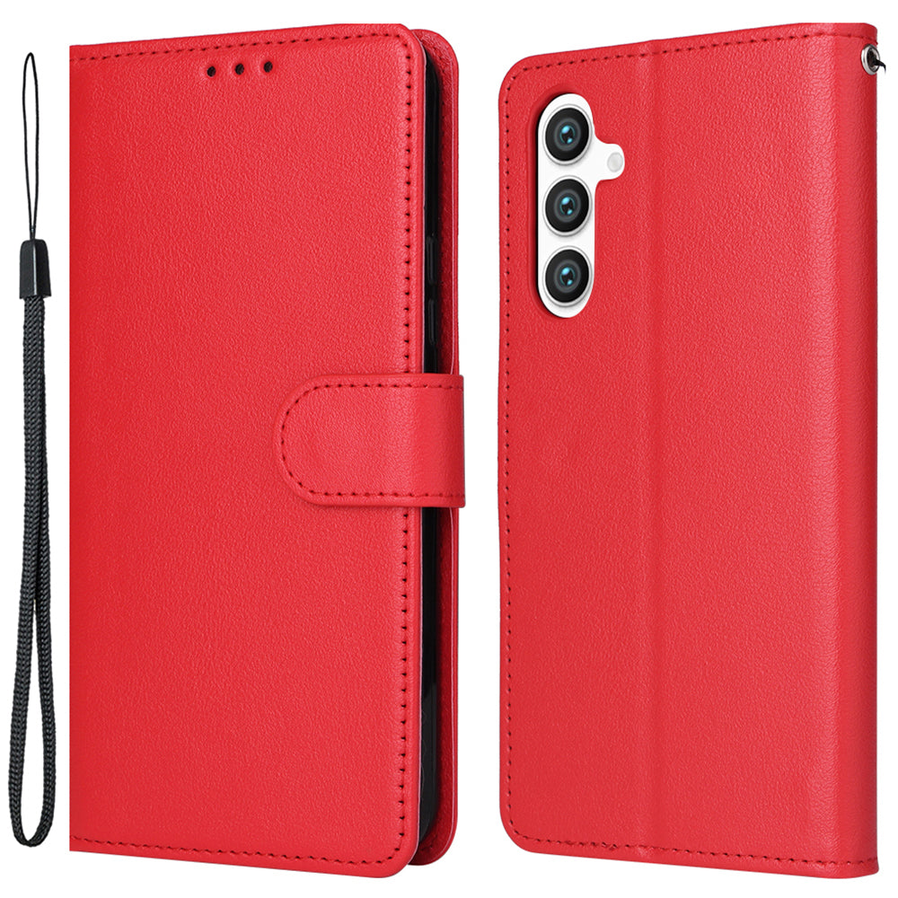 For Samsung Galaxy S24 Case PU Leather Wallet Phone Cover Magnetic Clasp