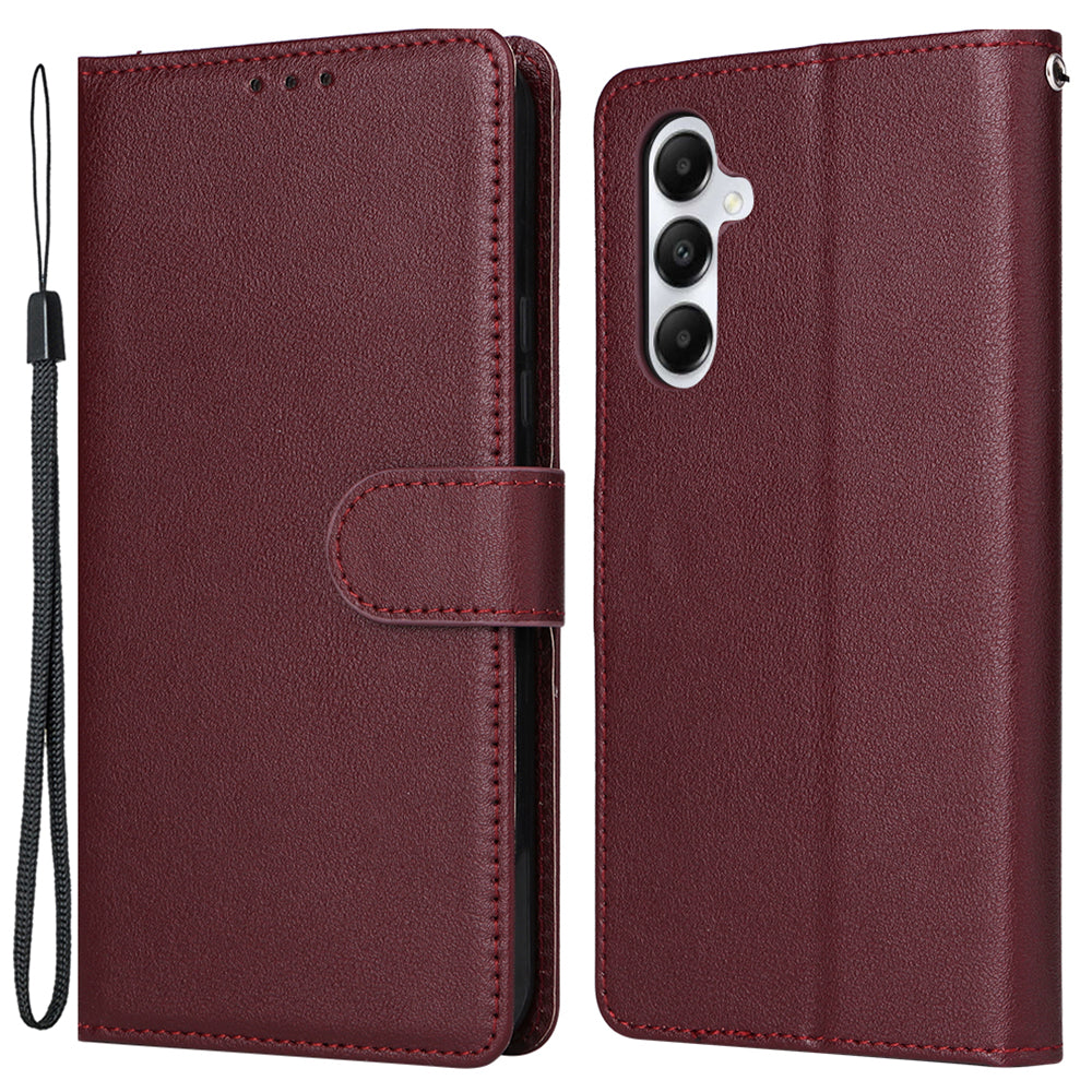 For Samsung Galaxy S24 Case PU Leather Wallet Phone Cover Magnetic Clasp