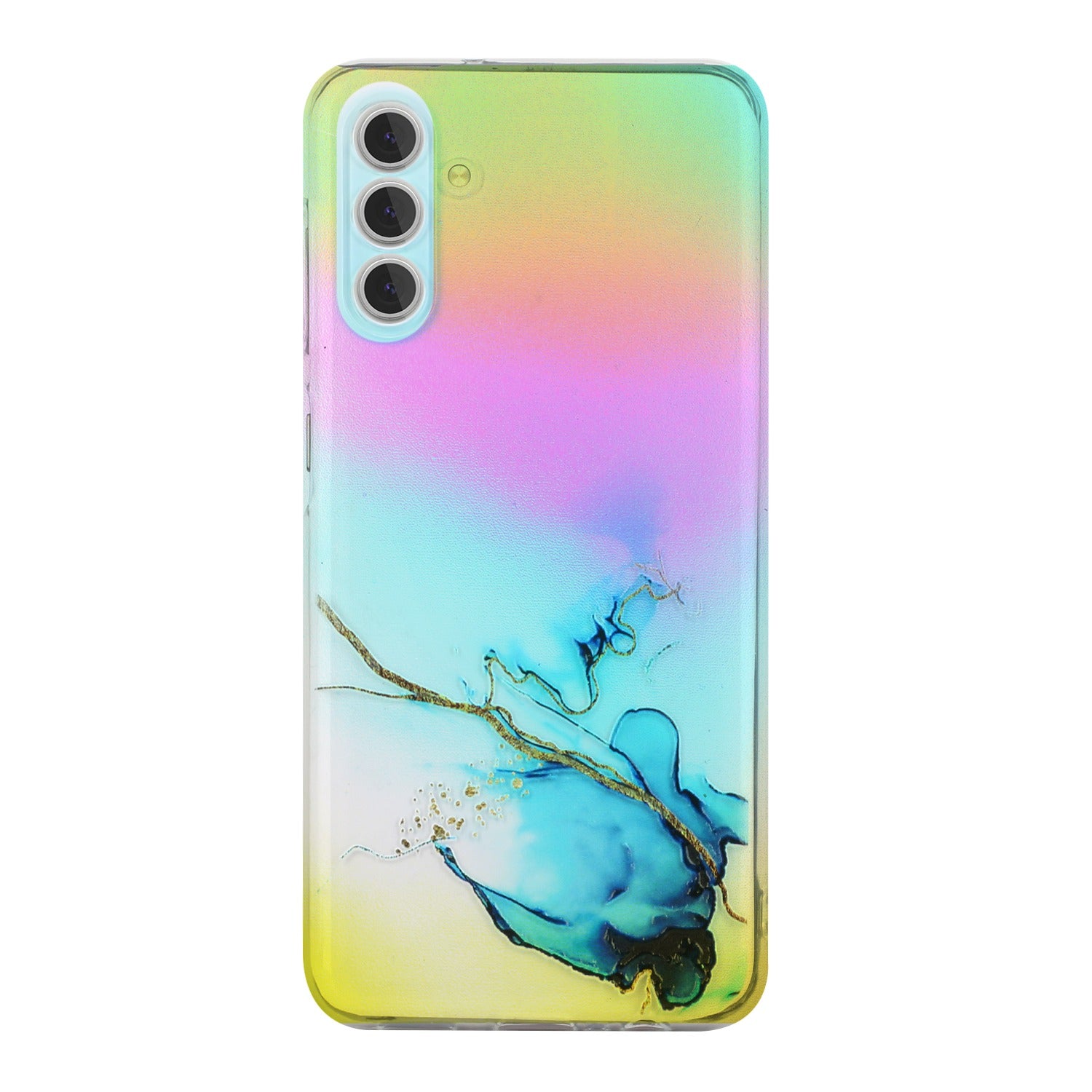 For Samsung Galaxy A35 5G Case Colorful Laser Marble Pattern TPU Phone Cover