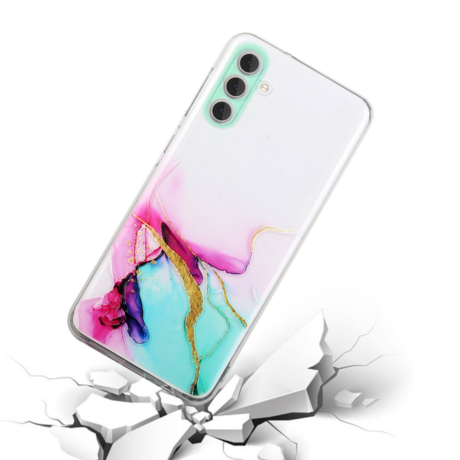 For Samsung Galaxy A35 5G Case TPU Marble Pattern Phone Back Shell