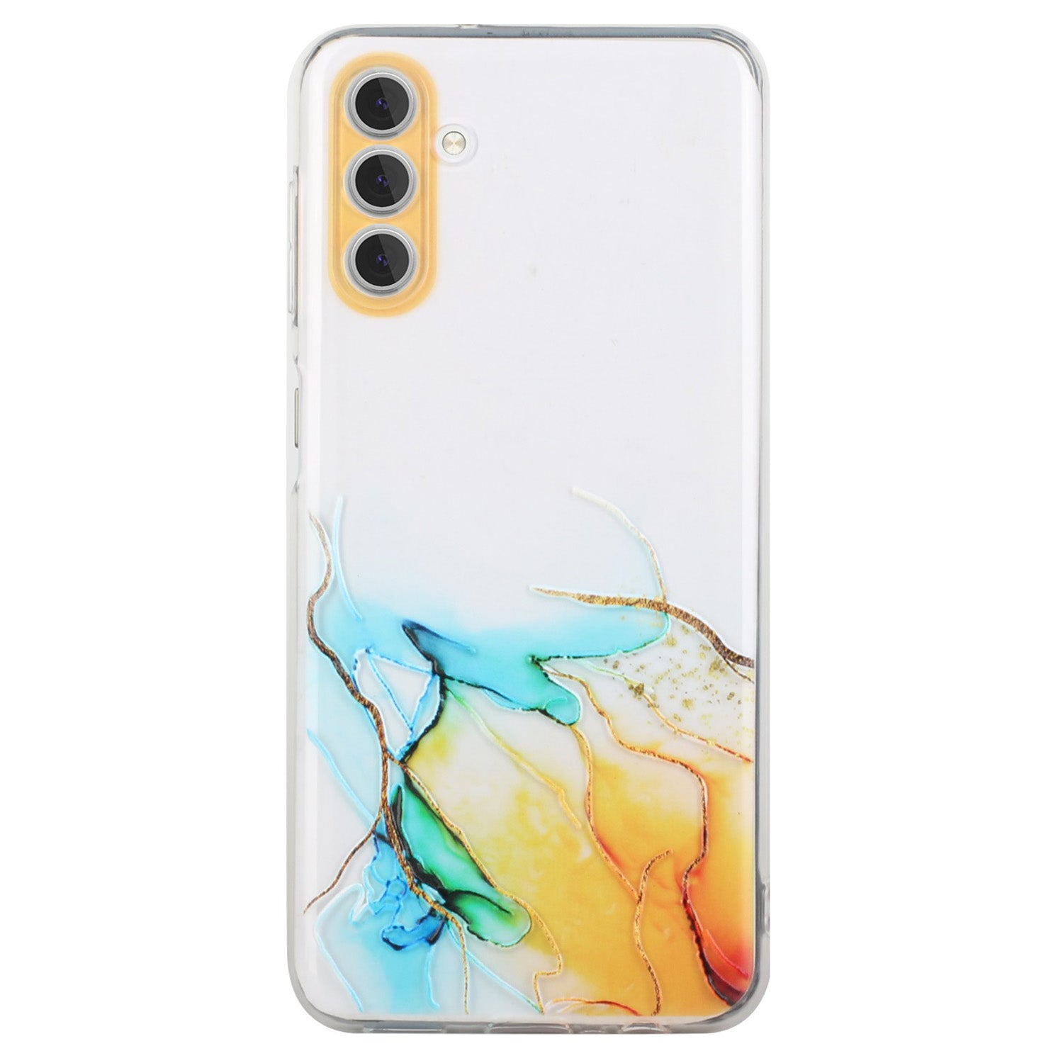 For Samsung Galaxy A25 5G (Global) (161.0 x 76.5 x 8.3mm) Case Anti-fall TPU Marble Pattern Phone Cover