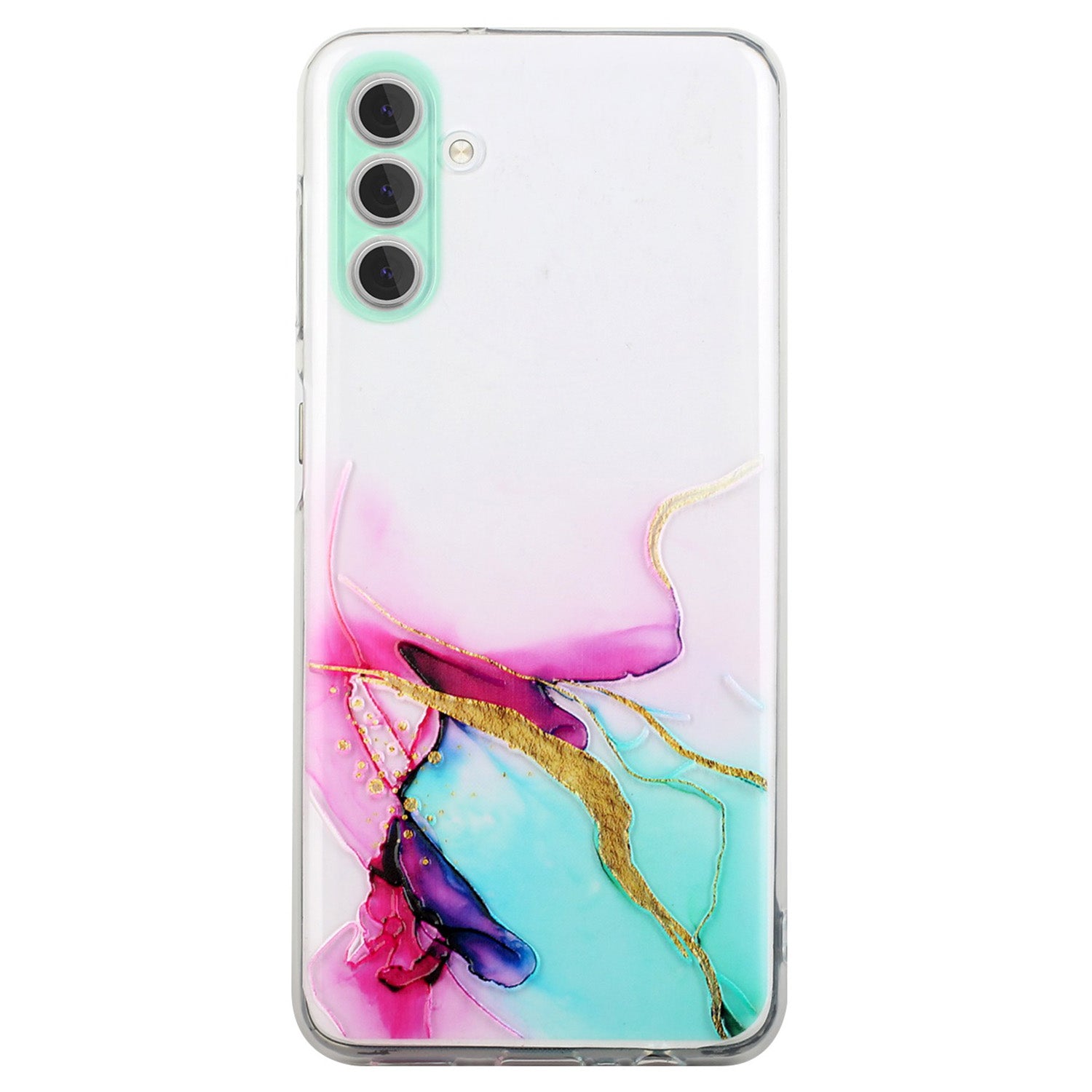 For Samsung Galaxy A25 5G (Global) (161.0 x 76.5 x 8.3mm) Case Anti-fall TPU Marble Pattern Phone Cover
