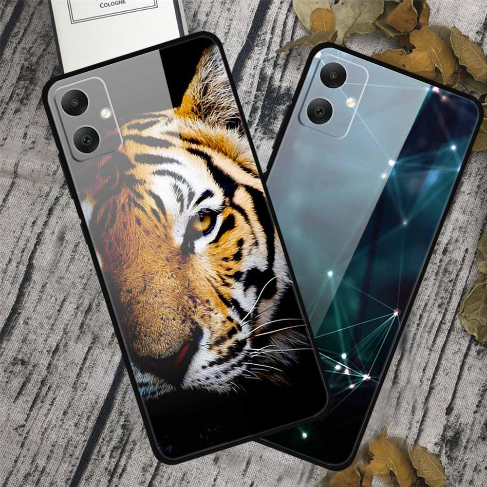 For Samsung Galaxy A05 4G Case PC+TPU+Tempered Glass Drop-proof Phone Protector