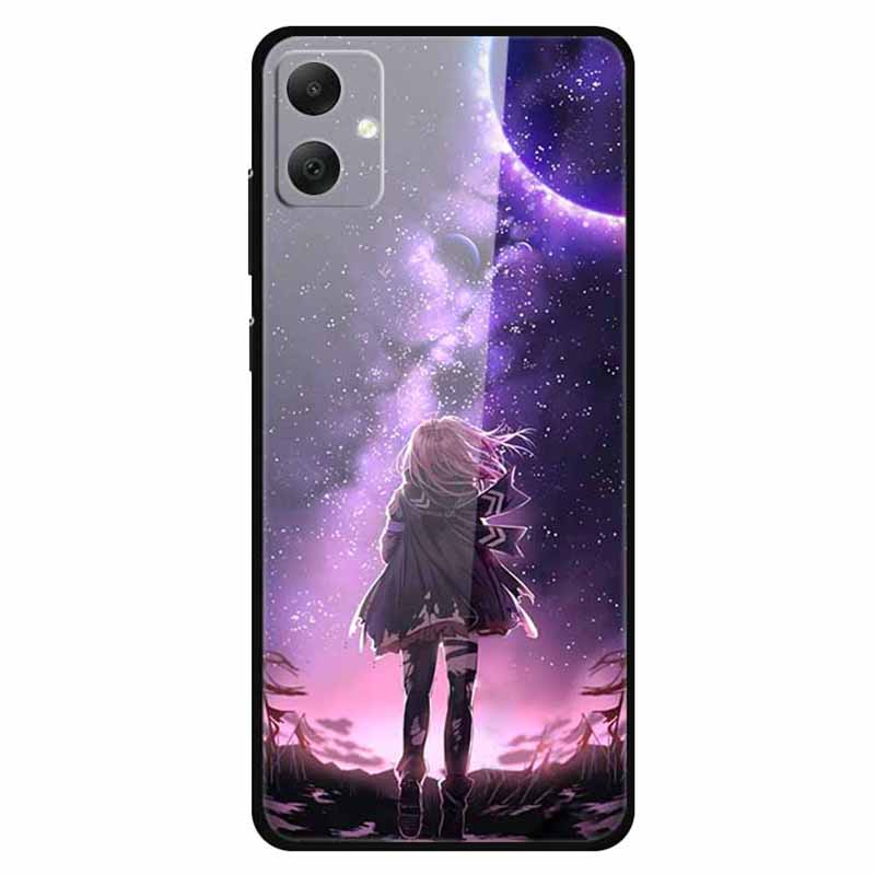 For Samsung Galaxy A05 4G Case PC+TPU+Tempered Glass Drop-proof Phone Protector