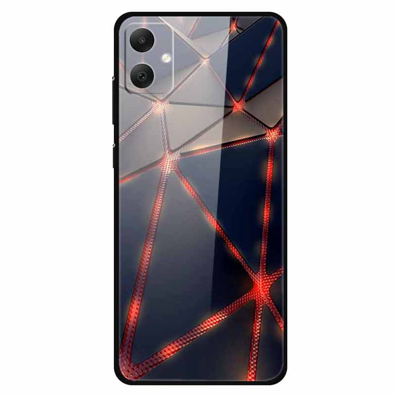 For Samsung Galaxy A05 4G Case PC+TPU+Tempered Glass Drop-proof Phone Protector