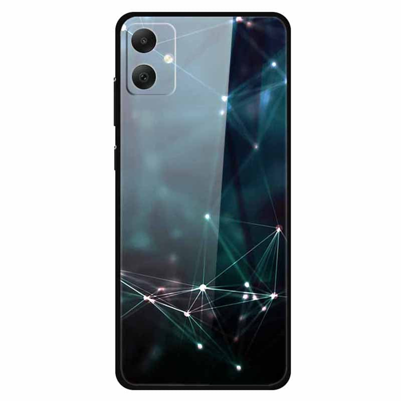 For Samsung Galaxy A05 4G Case PC+TPU+Tempered Glass Drop-proof Phone Protector