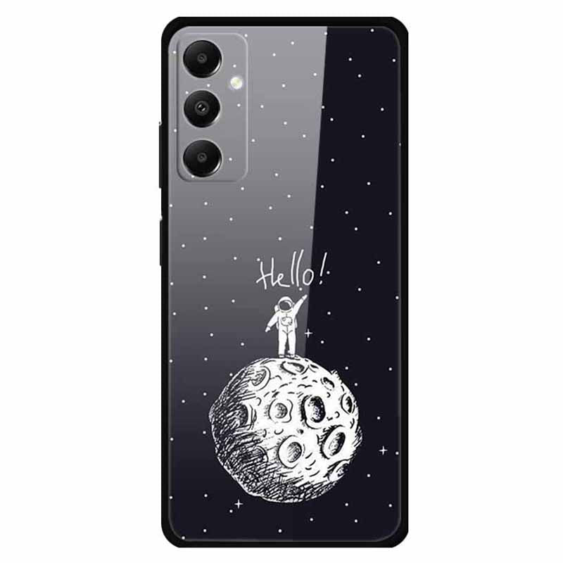 For Samsung Galaxy A05s 4G Cell Phone Cases PC+TPU+Tempered Glass Anti-fall Shell