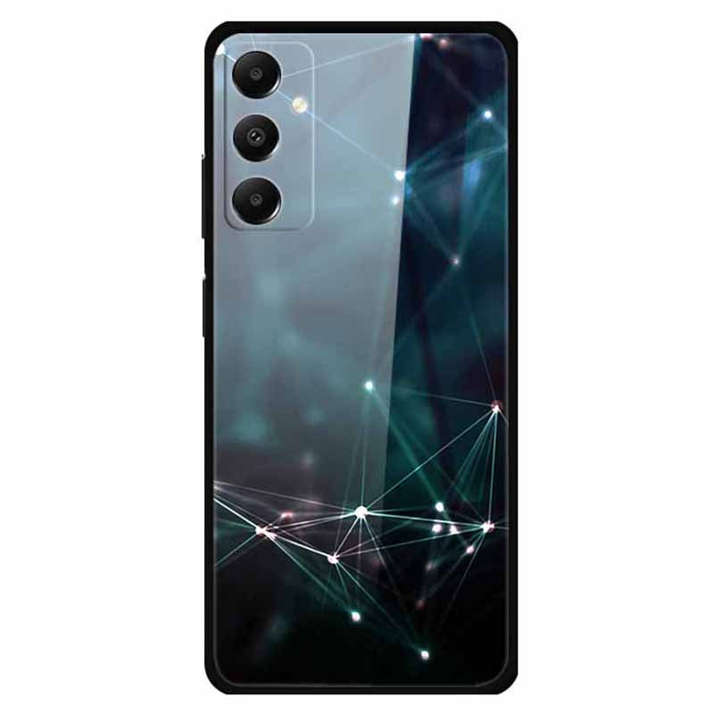 For Samsung Galaxy A05s 4G Cell Phone Cases PC+TPU+Tempered Glass Anti-fall Shell