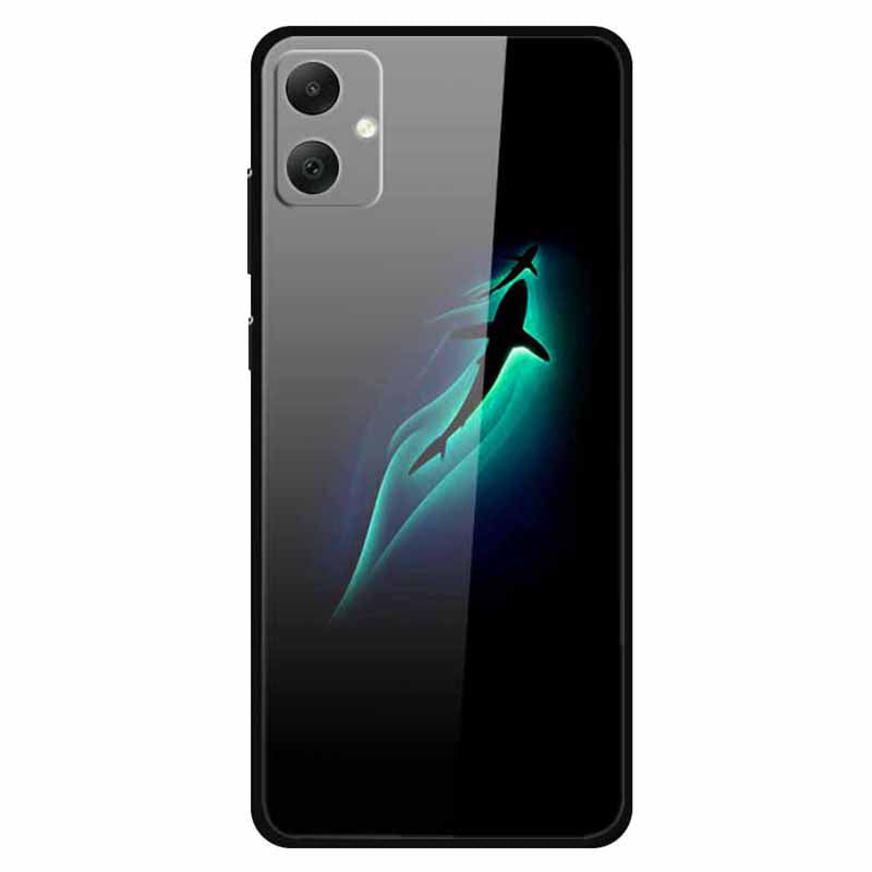 For Samsung Galaxy A05 4G Case PC+Tempered Glass+TPU Bump Proof Phone Cover