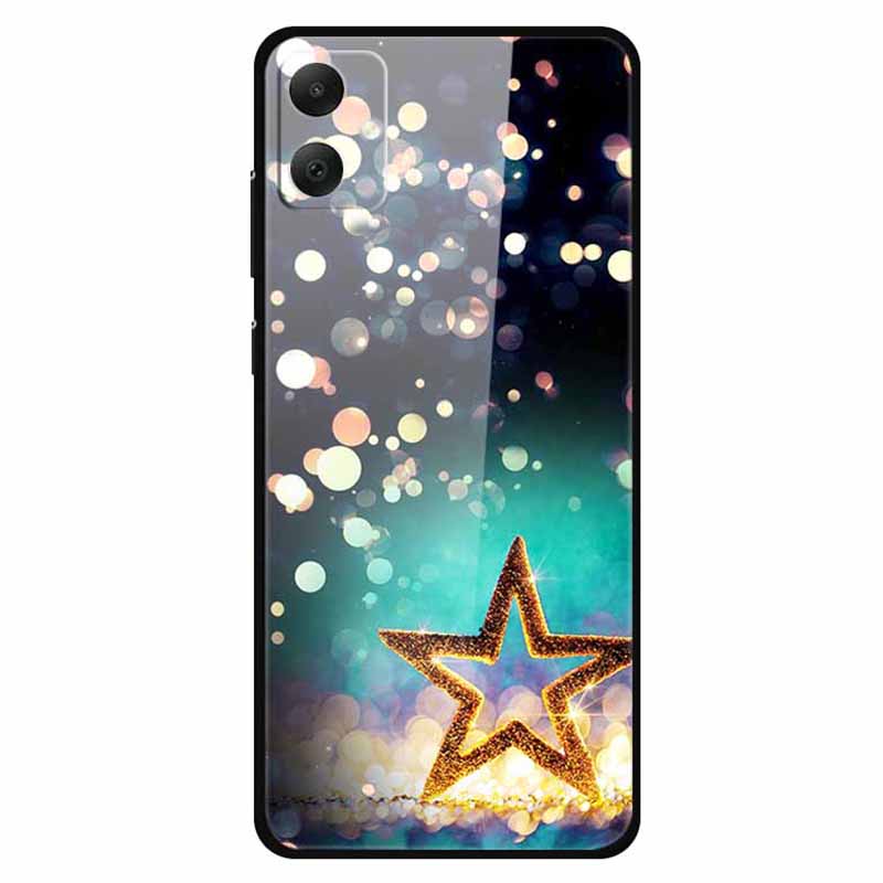 For Samsung Galaxy A05 4G Case PC+Tempered Glass+TPU Bump Proof Phone Cover