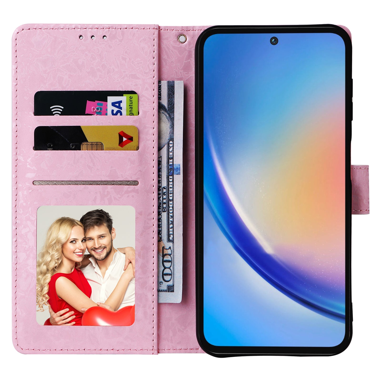 For Samsung Galaxy A35 5G Leather Case RFID Blocking Card Slots Phone Cover