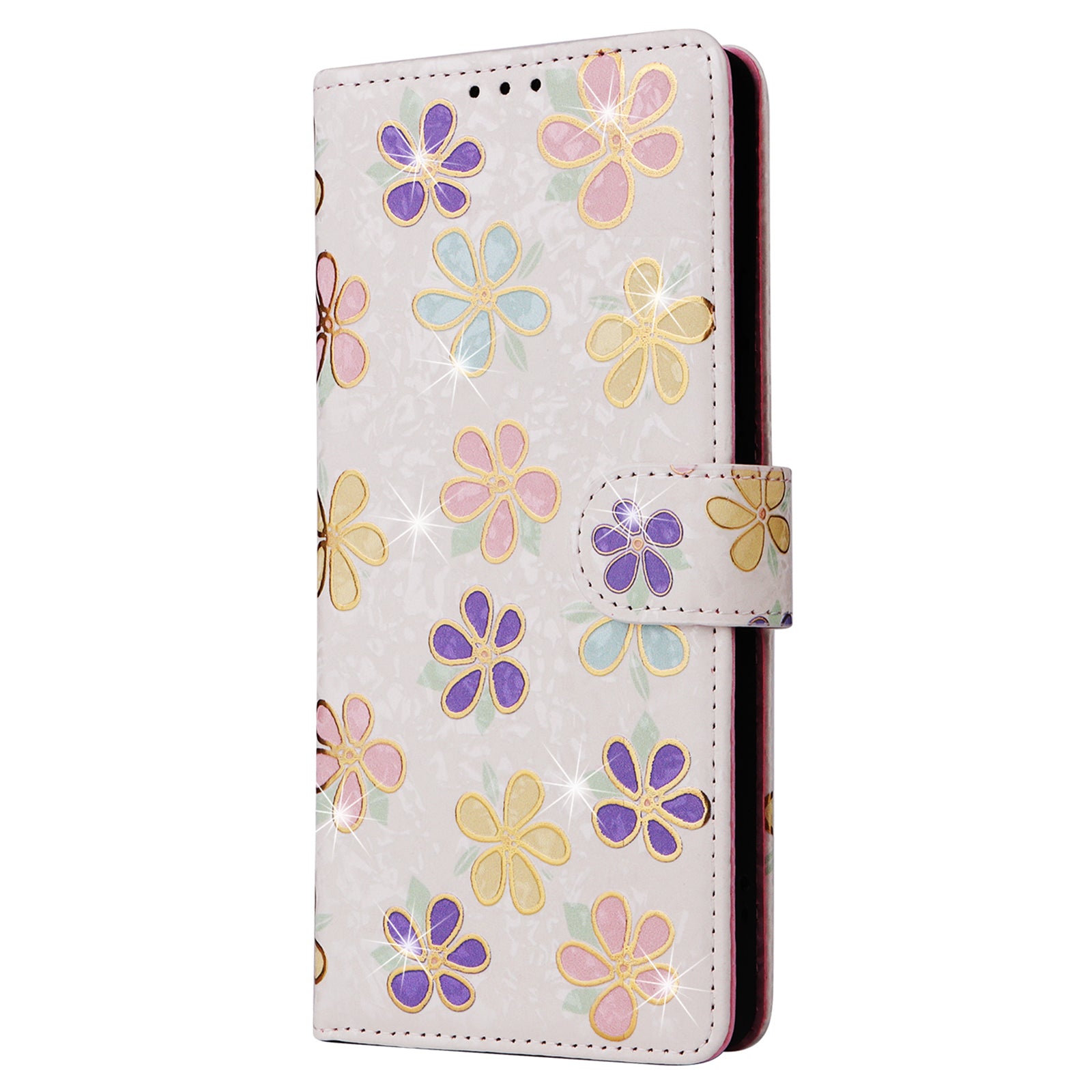 For Xiaomi Redmi Note 13 4G Case Lacquered Leather Cover with RFID Blocking Card Slots