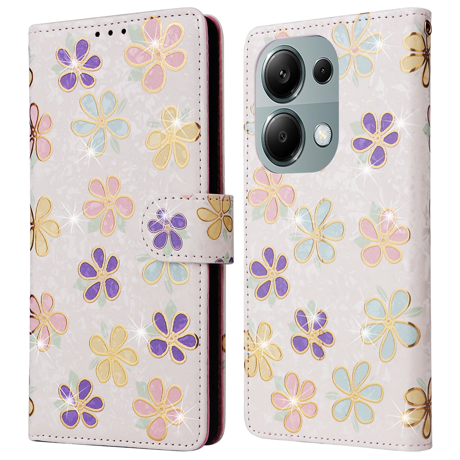 For Xiaomi Redmi Note 13 Pro 4G / Poco M6 Pro 4G Phone Case RFID Blocking Wallet Leather Cover