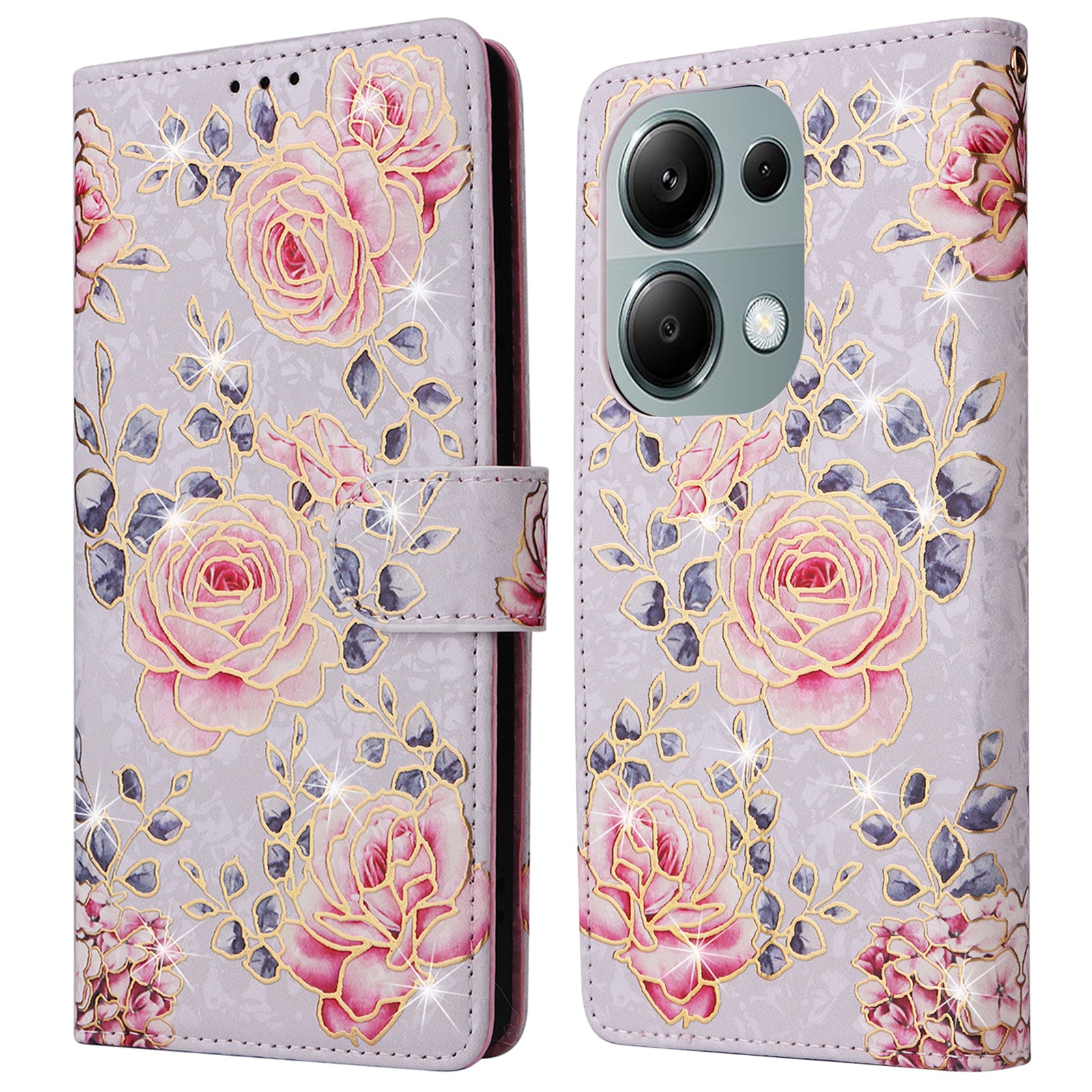 For Xiaomi Redmi Note 13 Pro 4G / Poco M6 Pro 4G Phone Case RFID Blocking Wallet Leather Cover