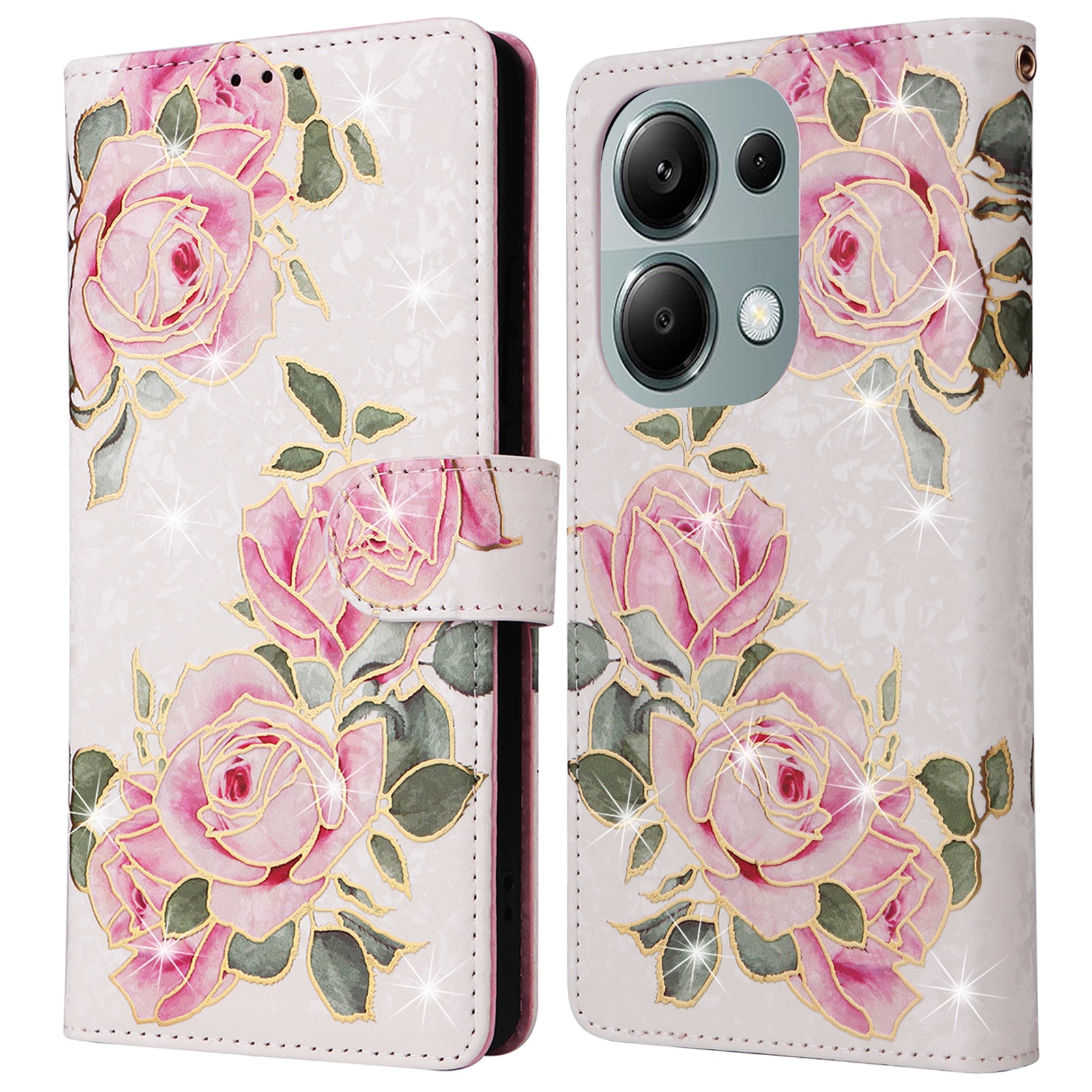 For Xiaomi Redmi Note 13 Pro 4G / Poco M6 Pro 4G Phone Case RFID Blocking Wallet Leather Cover