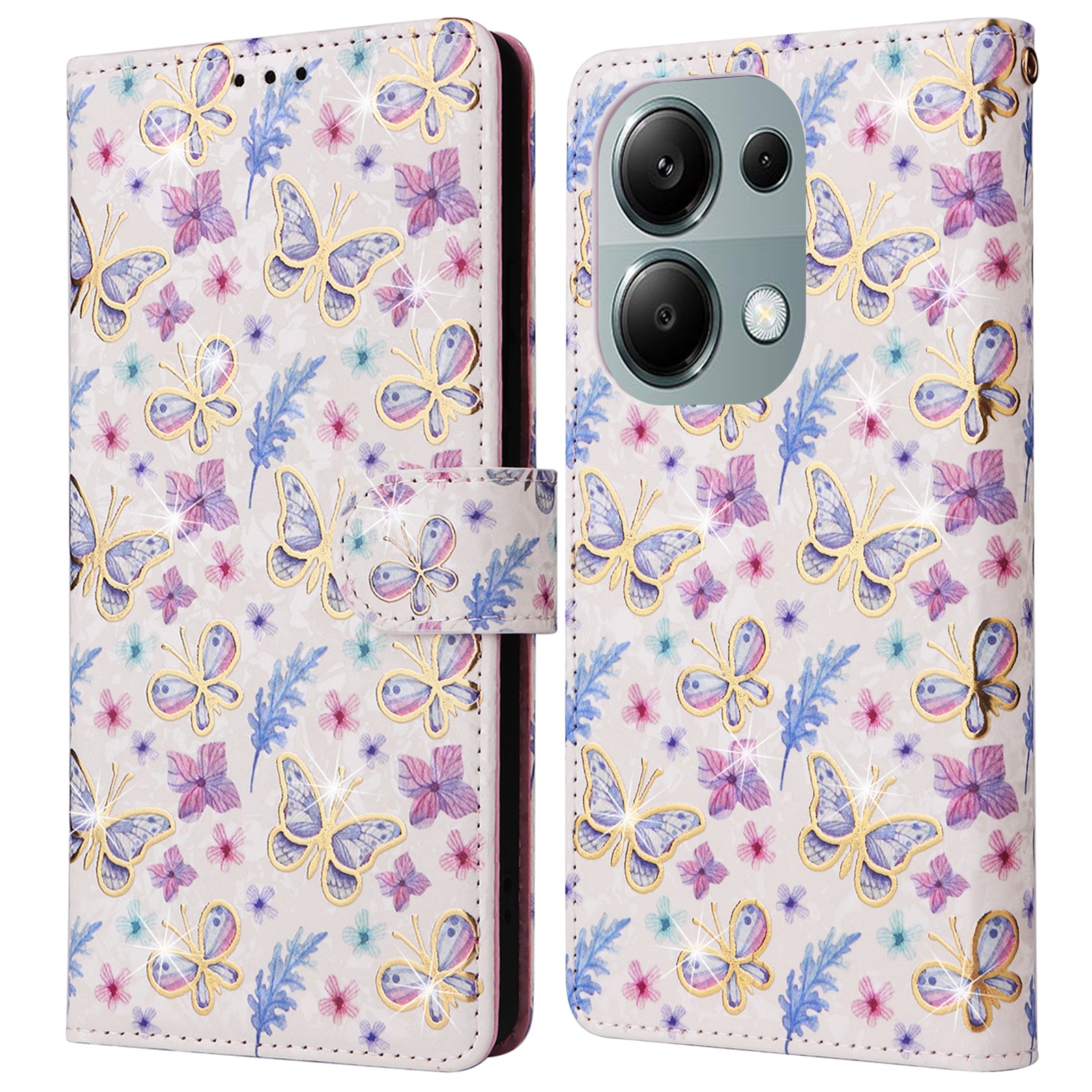 For Xiaomi Redmi Note 13 Pro 4G / Poco M6 Pro 4G Phone Case RFID Blocking Wallet Leather Cover