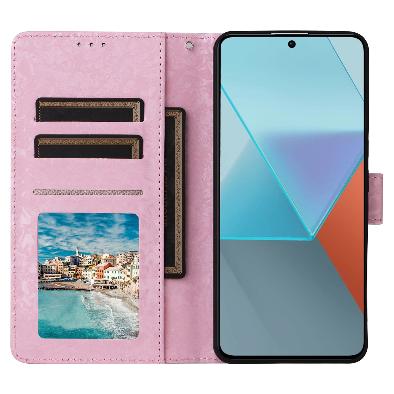For Xiaomi Redmi Note 13 Pro 5G / Poco X6 5G Case Lacquered Flower Leather Wallet Phone Cover