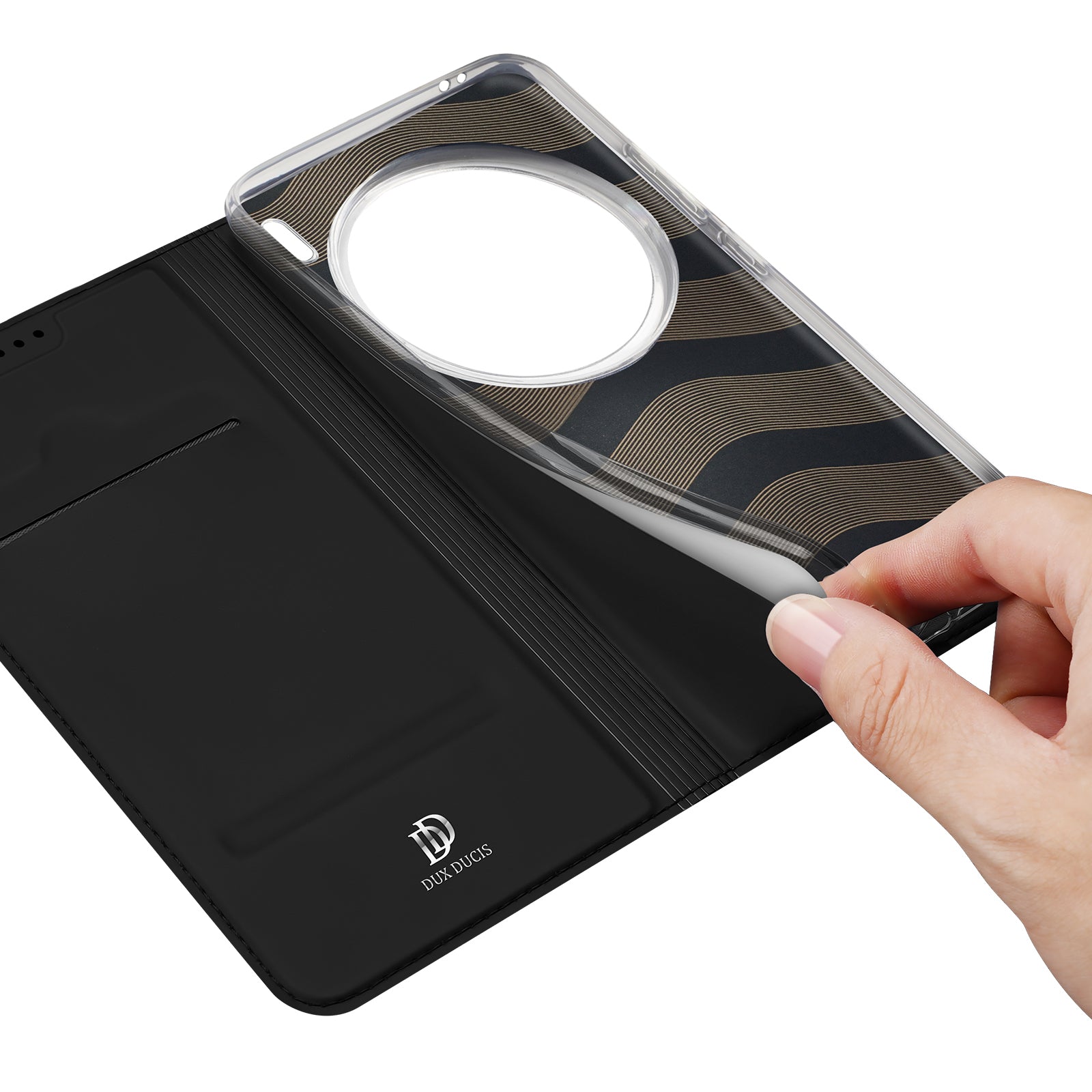 DUX DUCIS Skin Pro Series For vivo X100 Pro 5G Case Leather Flip Phone Cover with Card Holder