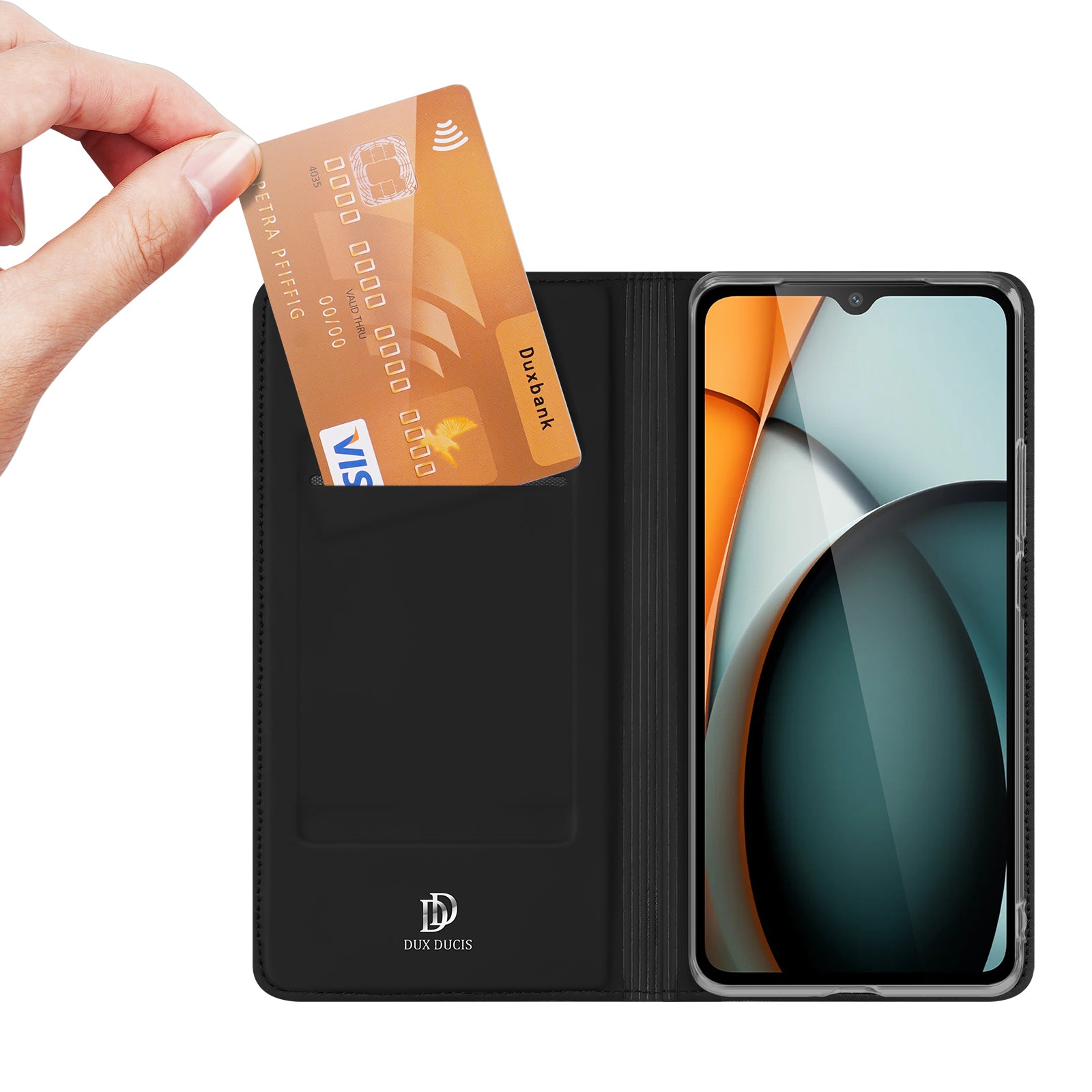 DUX DUCIS Skin Pro Series For Xiaomi Redmi A3 / Poco C61 4G Case Card Slot Leather Flip Phone Cover