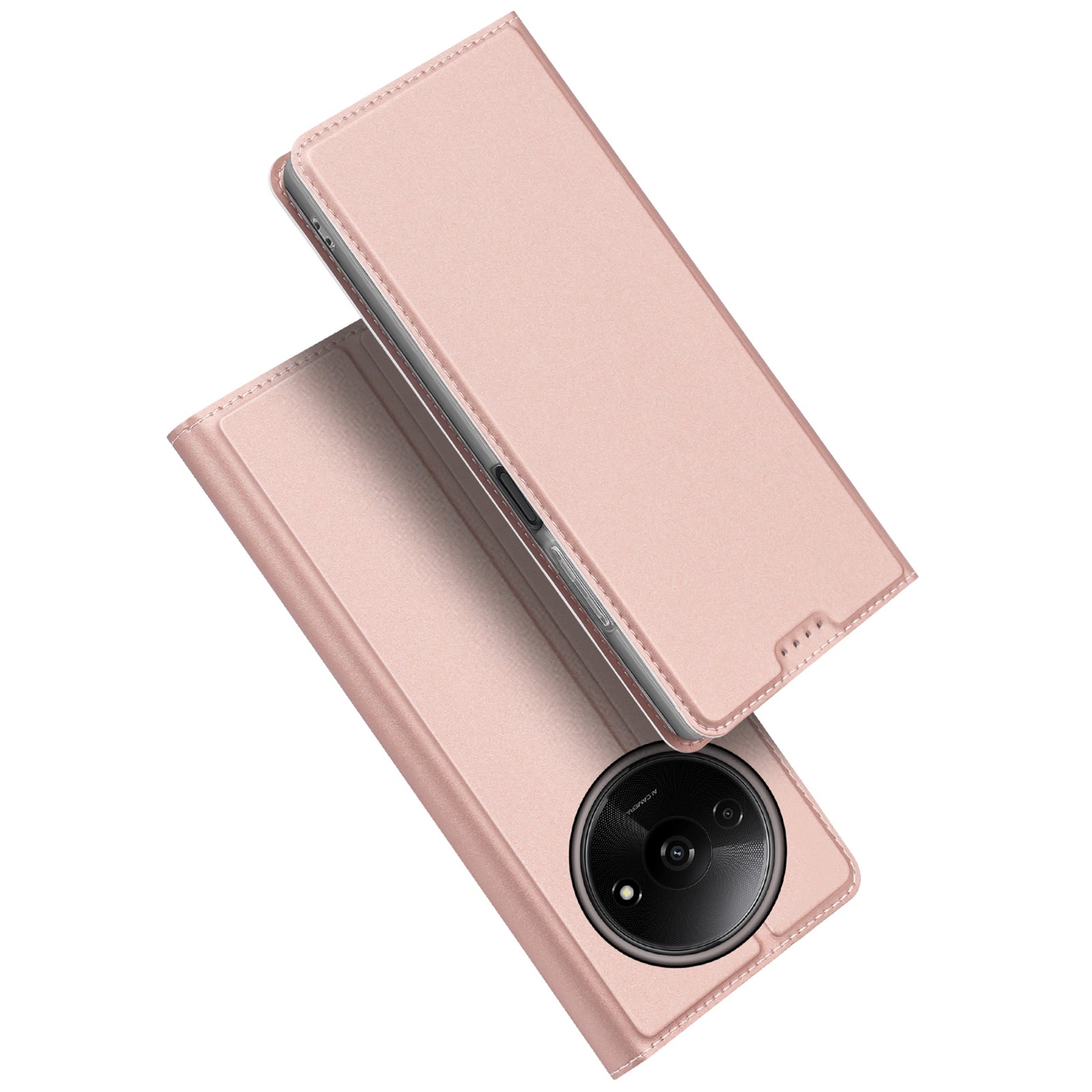 DUX DUCIS Skin Pro Series For Xiaomi Redmi A3 / Poco C61 4G Case Card Slot Leather Flip Phone Cover
