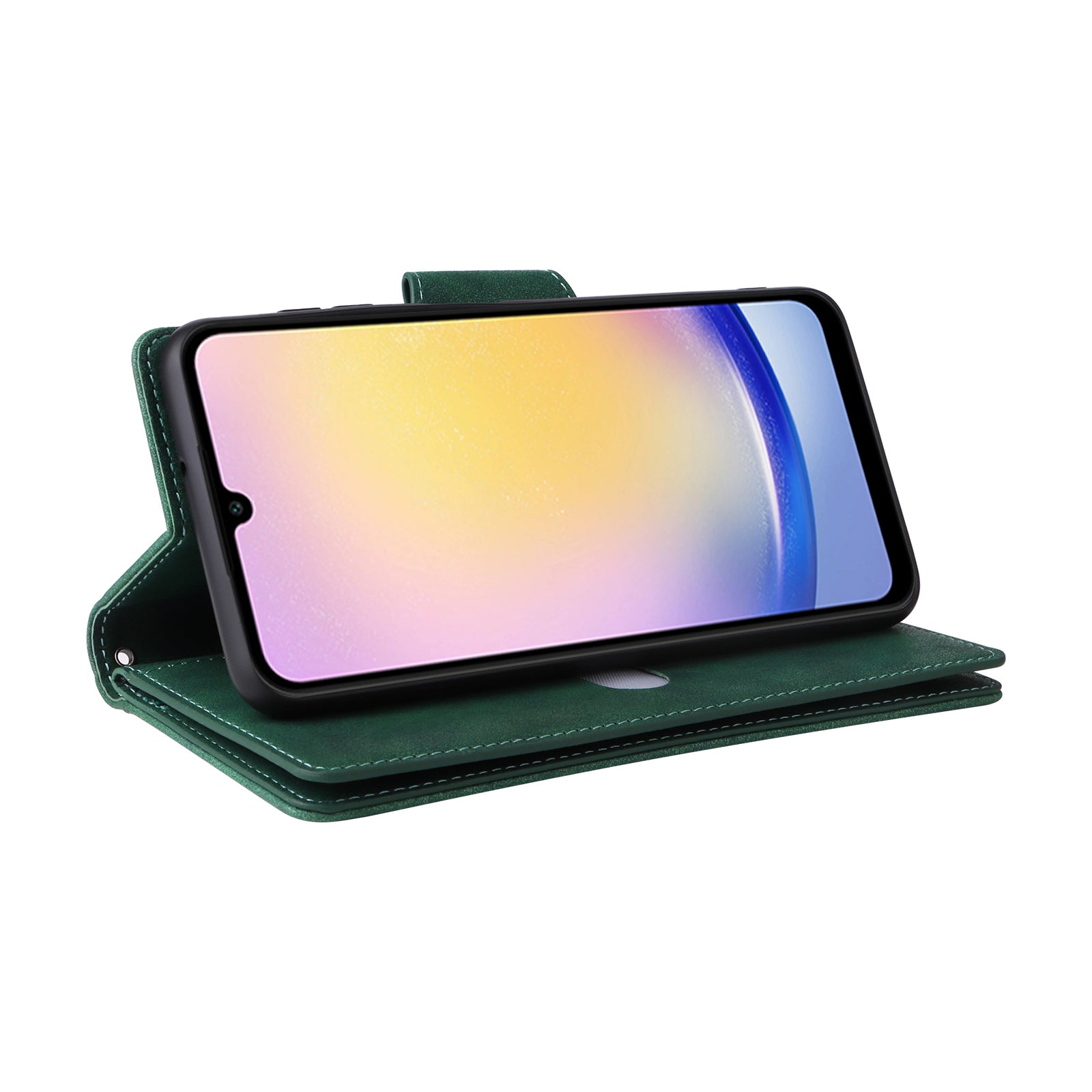 For Samsung Galaxy A25 5G (Global) (161.0 x 76.5 x 8.3mm) Case Rivet Decor Leather Cell Phone Cover