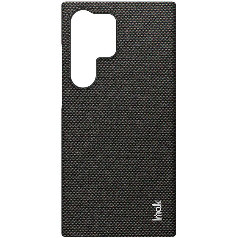 IMAK Ruiyi Series for Samsung Galaxy S24 Ultra Phone Case Cloth Texture Leather+PC Protective Cover