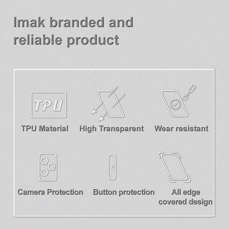 IMAK UX-5 Series For Xiaomi 14 Ultra TPU Case Slim Fit Crystal Clear Phone Cover