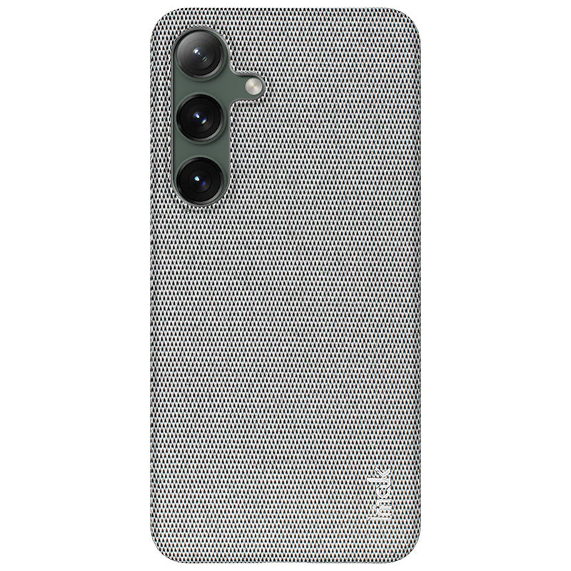 IMAK Ruiyi Series for Samsung Galaxy S24 Case Leather+PC Cloth Texture Shockproof Phone Cover